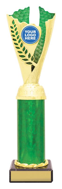 X4158 Achievement Spirit Cups - Gold / Green 28cm