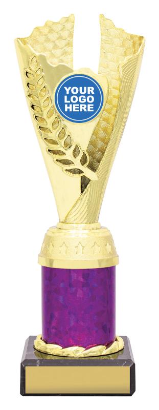 X4161 Achievement Spirit Cups - Gold / Purple 22.5cm