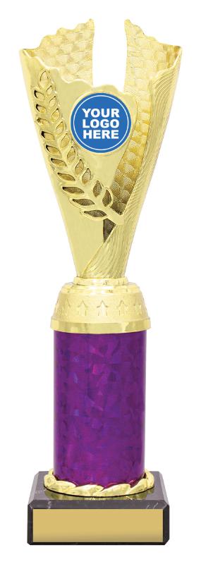 X4162 Achievement Spirit Cups - Gold / Purple 25cm