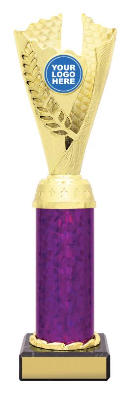 X4163 Achievement Spirit Cups - Gold / Purple 28cm