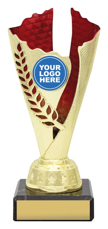 X4164 Achievement Spirit Cups - Gold / Red 17.5cm