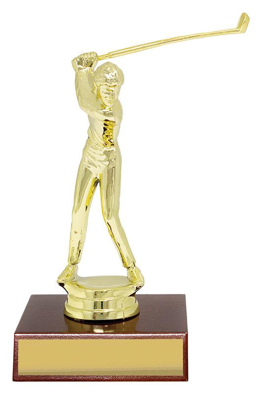 X4288 Golf Column Trophy 15.5cm