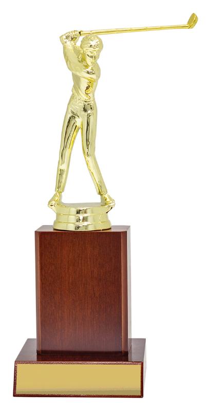 X4290 Golf Column Trophy 23cm
