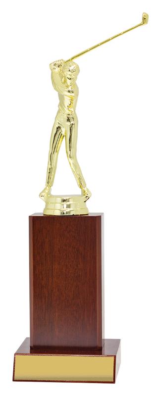 X4291 Golf Column Trophy 25.5cm