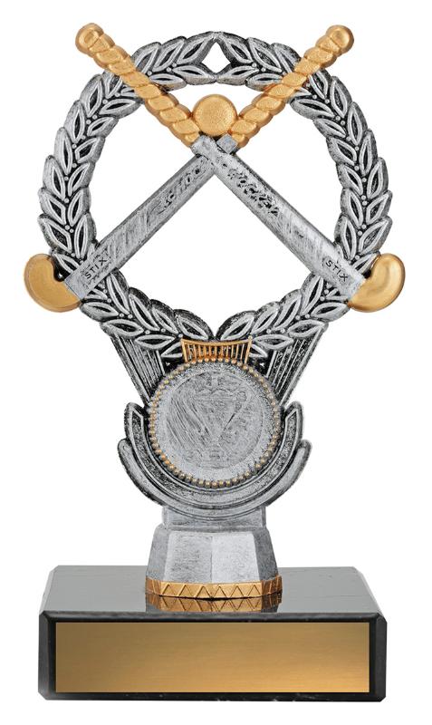 X4320 Hockey Silver Wreath 14.5cm