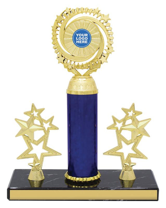 X4522 Marble Poster Trophy 27cm