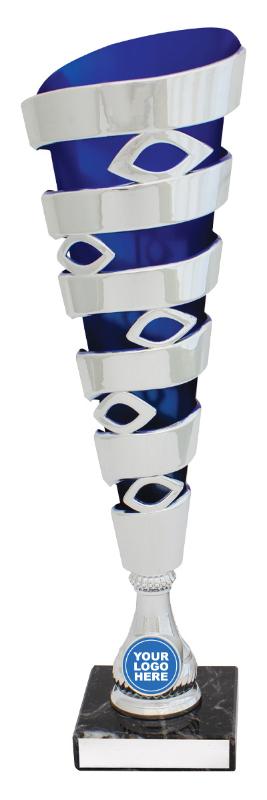 X4563 Blue Mega Spiral 33cm