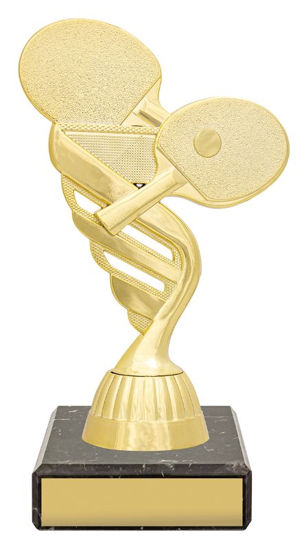 YB166 Table Tennis Figure Trophy 15cm