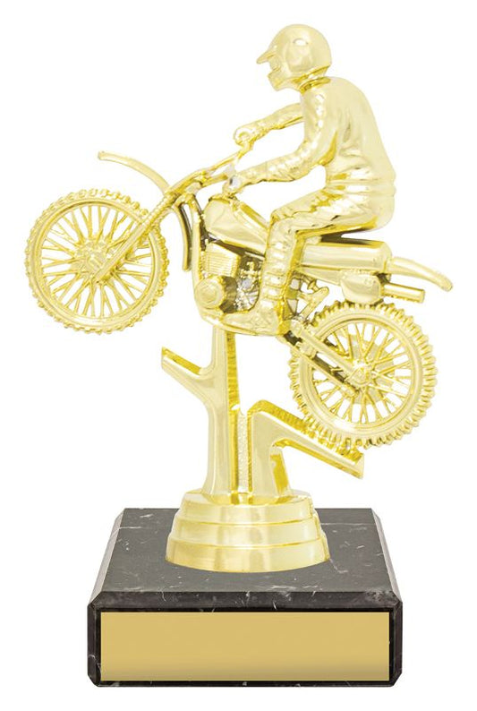 YB8068 Motorbike Trophy 13.5cm