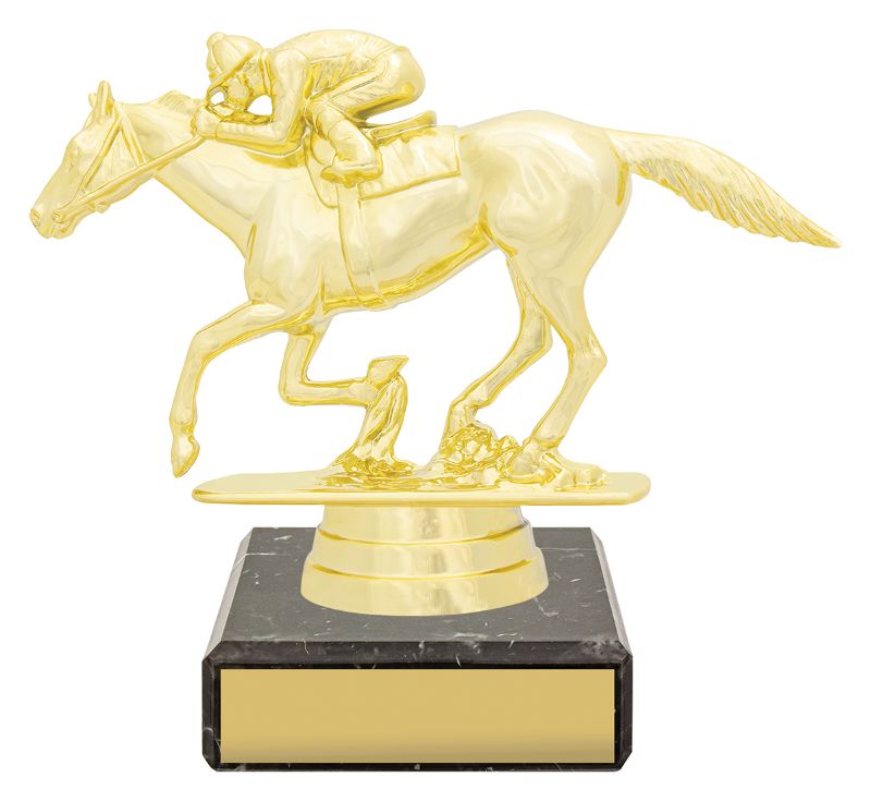 YB8138 Horse Racing Figure Trophy 11cm
