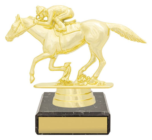 YB8138 Horse Racing Figure Trophy 11cm