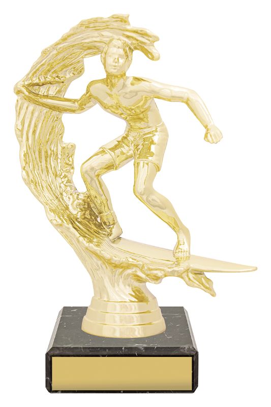 YB8257 Surfing Figure Trophy 16cm