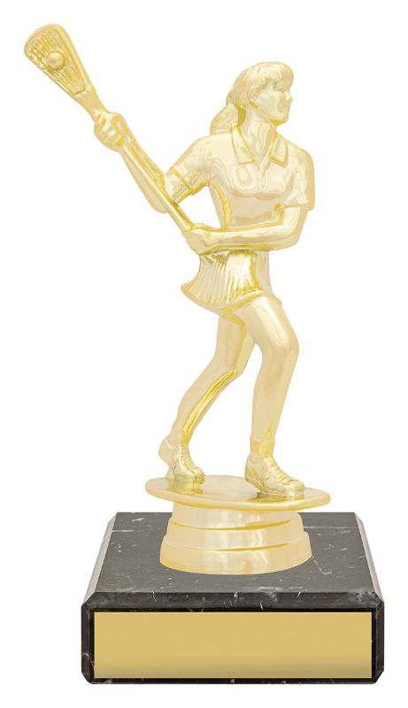 YB8265 Lacrosse Female Figure Trophy 14cm