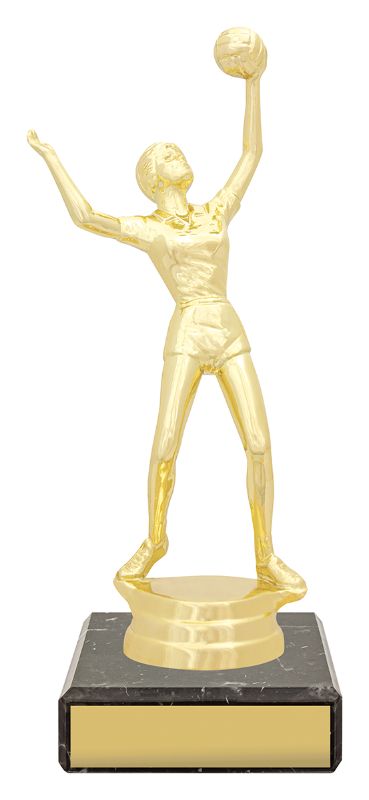 YB8328 Female Volleyball Figure Trophy 17cm