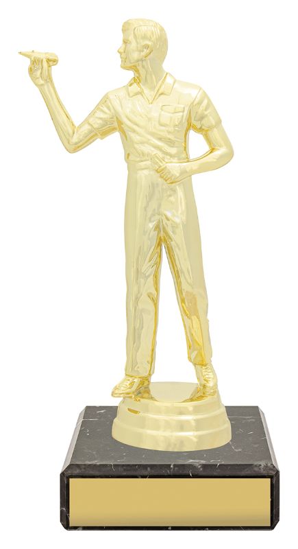 YB8338 Darts Figure Trophy 15cm