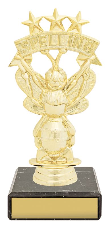 YB8378 Spelling Bee Figure Trophy 14.5cm