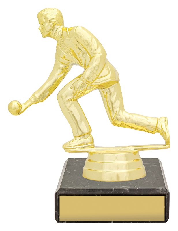 YB8380 Male Bowls Figure Trophy 12cm