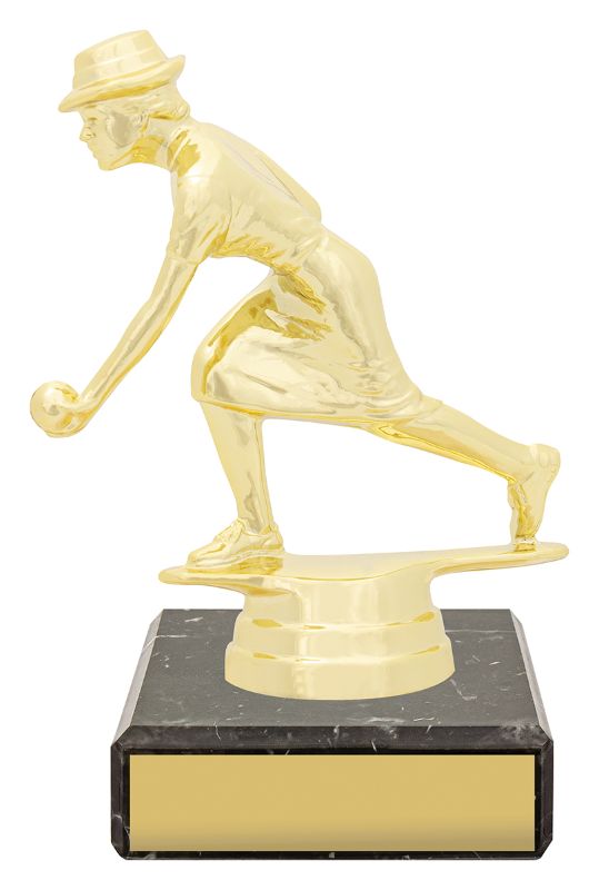 YB8383 Female Bowls Figure Trophy 12cm