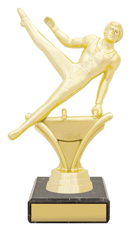 YB8626 Male Gymnastics Figure Trophy 17cm
