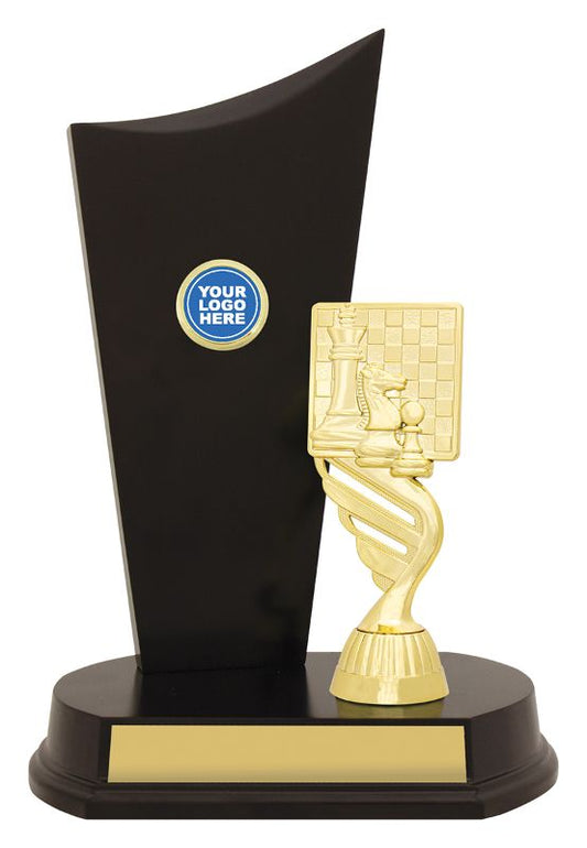 YT178A Chess Timber Crest 23cm