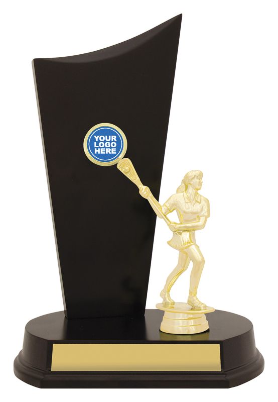 YT8265A Lacrosse Female Timber Crest 23cm