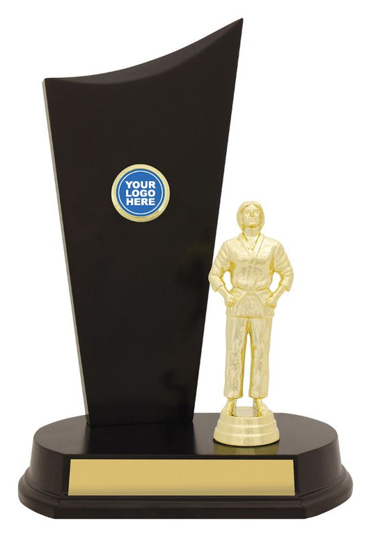 YT8347C Female Judo Timber Crest 28.5cm