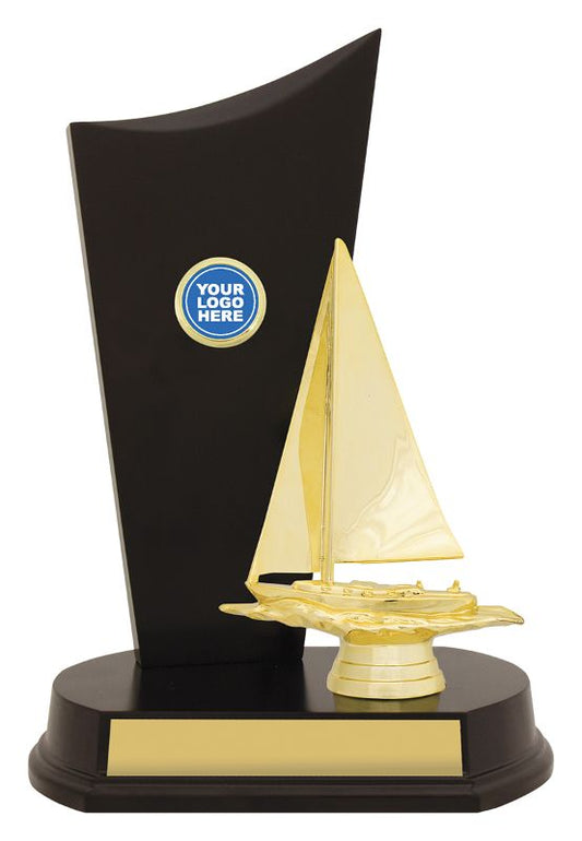 YT8661C Sailing Timber Crest 28.5cm