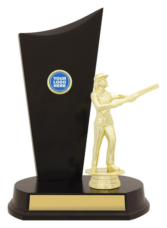 YT8665A Female Skeet Shooting Timber Crest 23cm