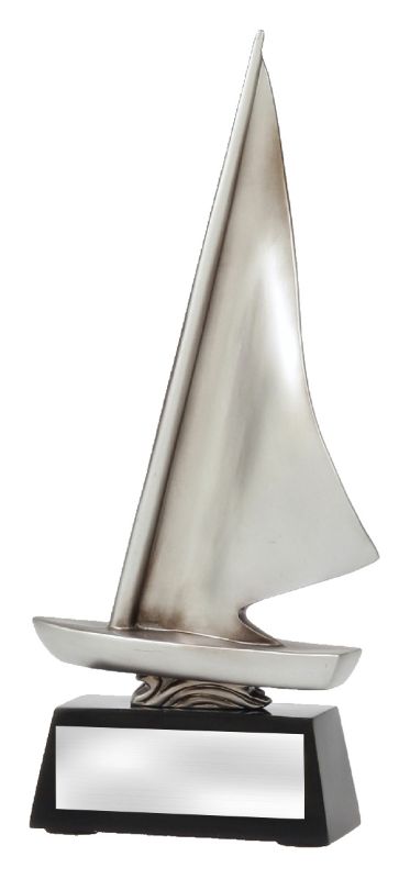 A1296A Abstract Dinghy Silver 23cm
