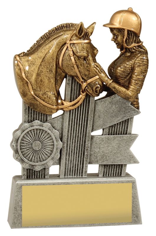 A1809C Horse Silver Ribbon 17cm