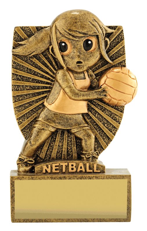 A1874 Netball Girl Character 12cm