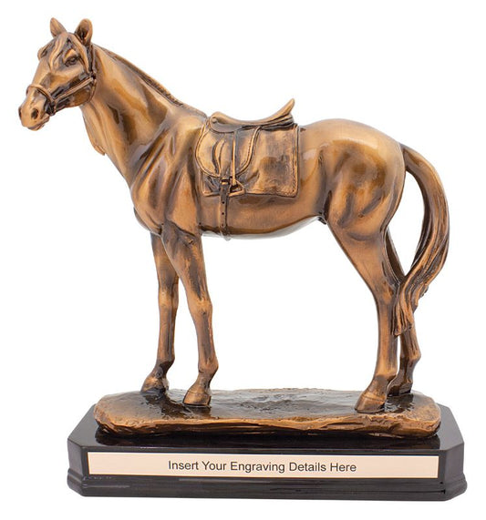 A1902 Horse Bronze Track Champion 27cm