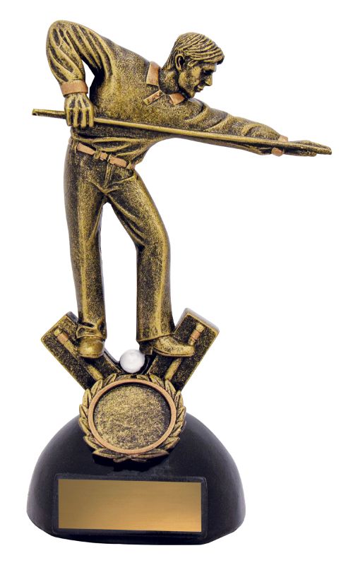 A825B Snooker / Pool Player on Ball 17.5cm