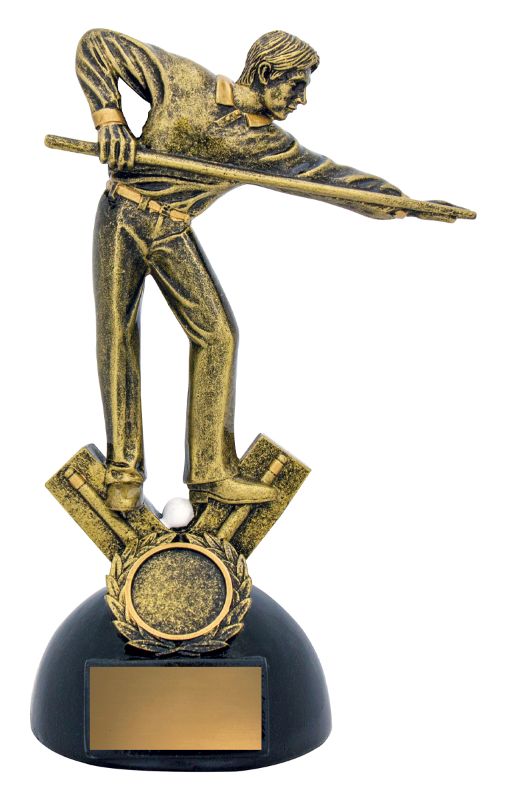 A825C Snooker / Pool Player on Ball 21cm