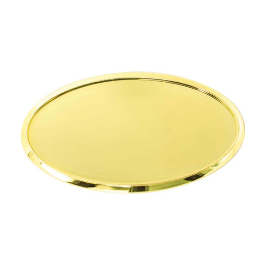 AB01G Oval Badge Frame Gold 7.5cm