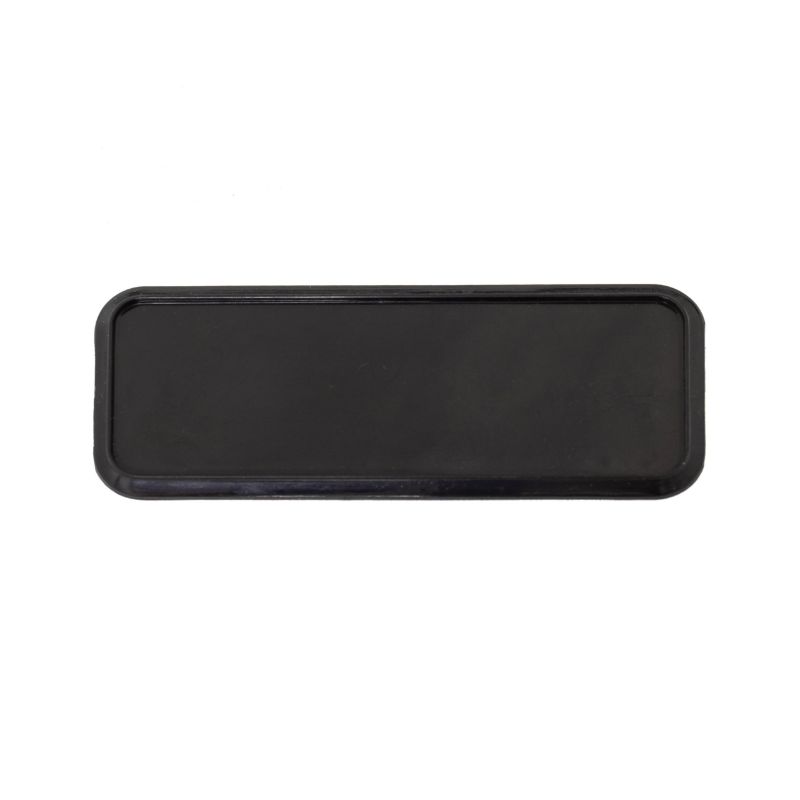 AB02K Rectangle Badge Frame Black 7.5cm