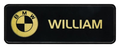 AB07K Black Framed Name Badge
