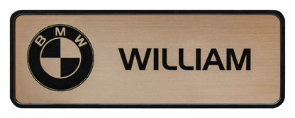 AB07K Black Framed Name Badge