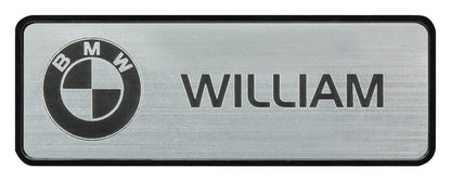 AB07K Black Framed Name Badge