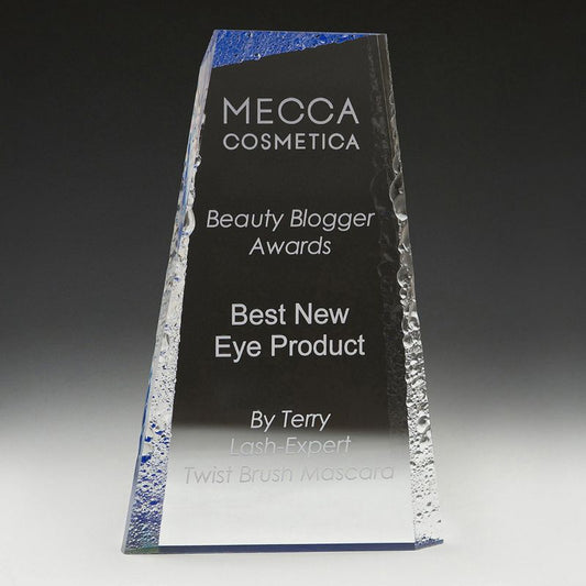 AC25B Acrylic Blue Glacier Award 19cm