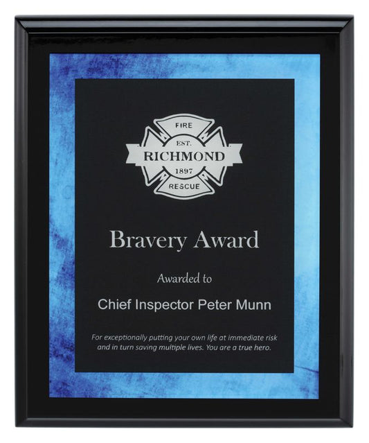 ACK813 Vivid Acrylic Plaque Blue 25cm