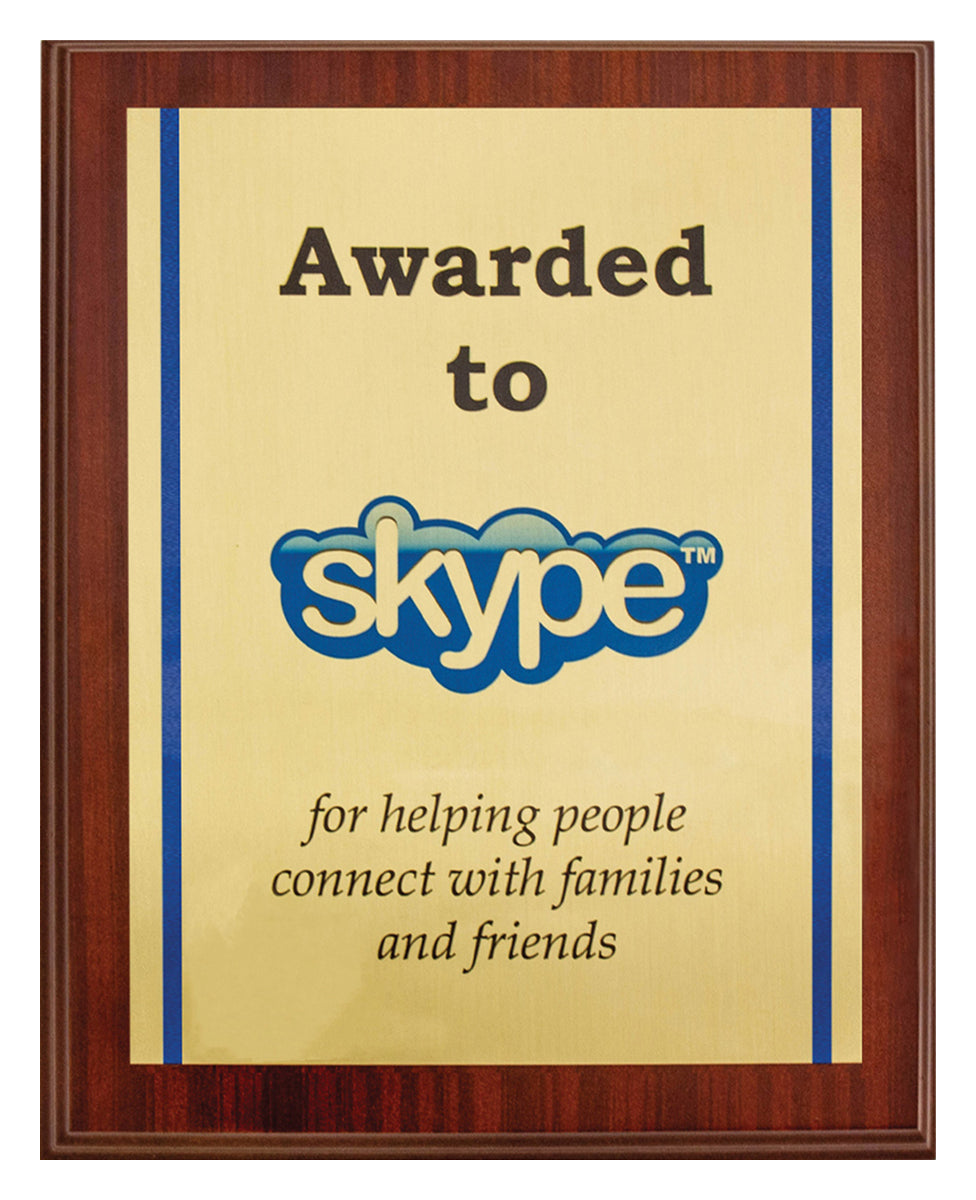 PLC801 Colour Plaque - Gold