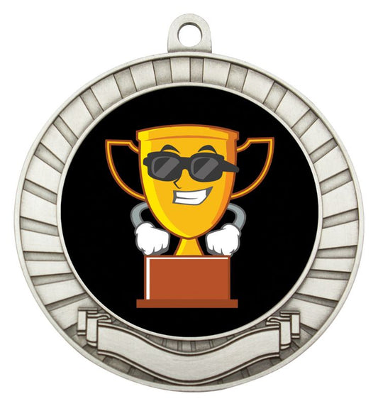 ASE202S Eco Scroll Medal Character Silver 7cm