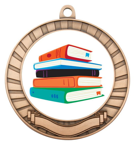 ASE223B Eco Scroll Medal Literature Bronze 7cm