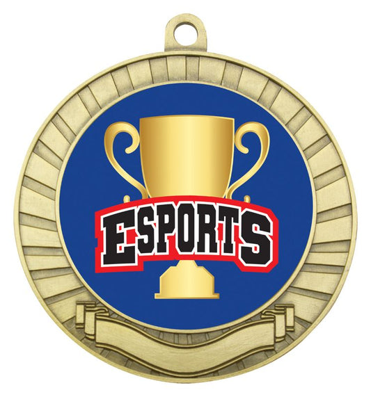 ASE233G Eco Scroll Medal Esports Gold 7cm