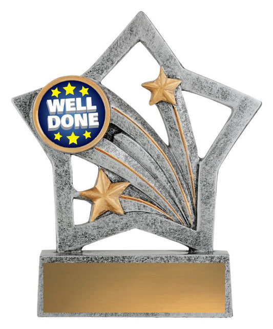 ASF150 Flash Trophy Well Done 25mm Insert 12.5cm