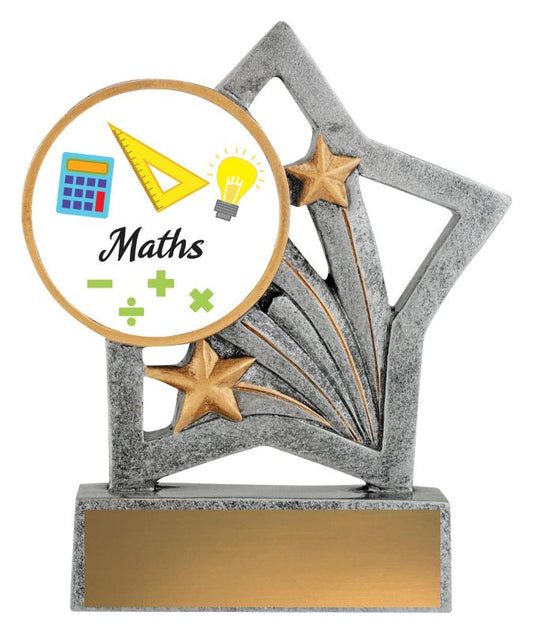 ASF224 Flash Trophy Maths 50mm Insert 12.5cm