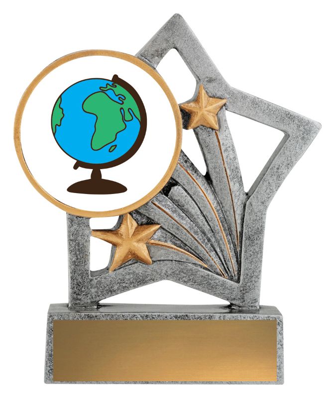ASF229 Flash Trophy The Globe 50mm Insert 12.5cm