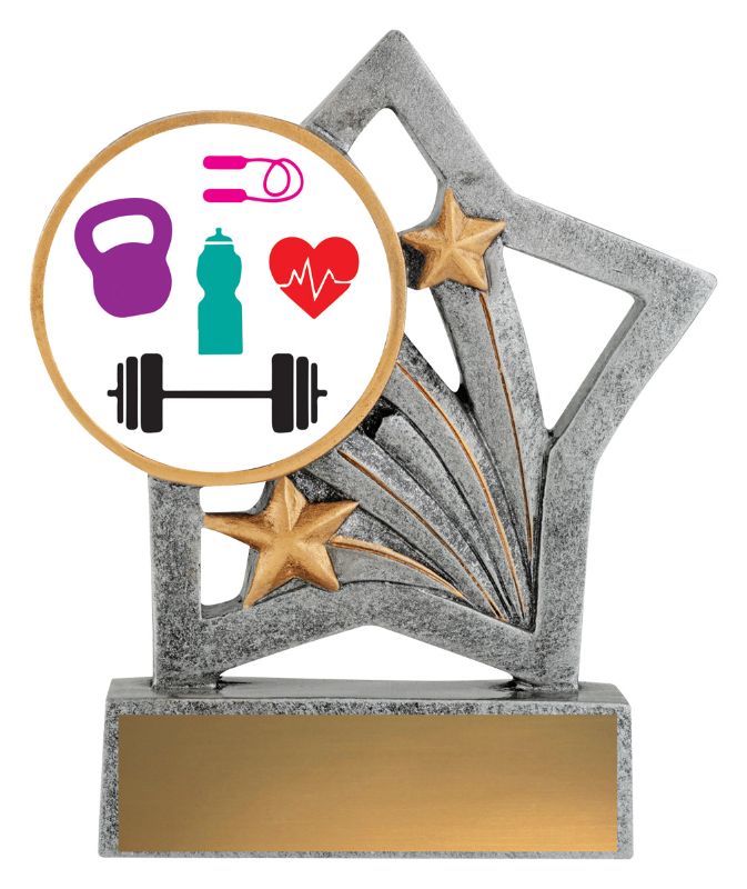 ASF232 Flash Trophy Fitness 50mm Insert 12.5cm