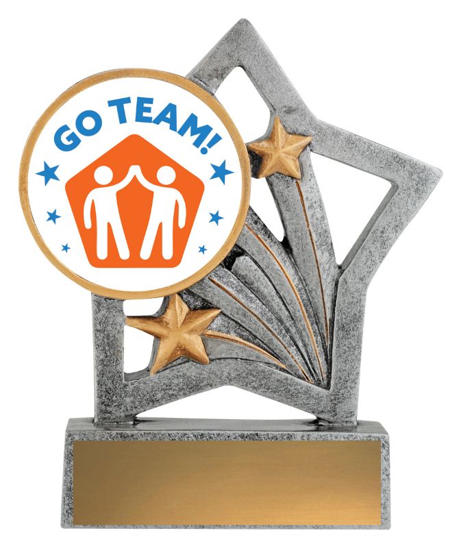 ASF244 Flash Trophy Teamwork 50mm Insert 12.5cm